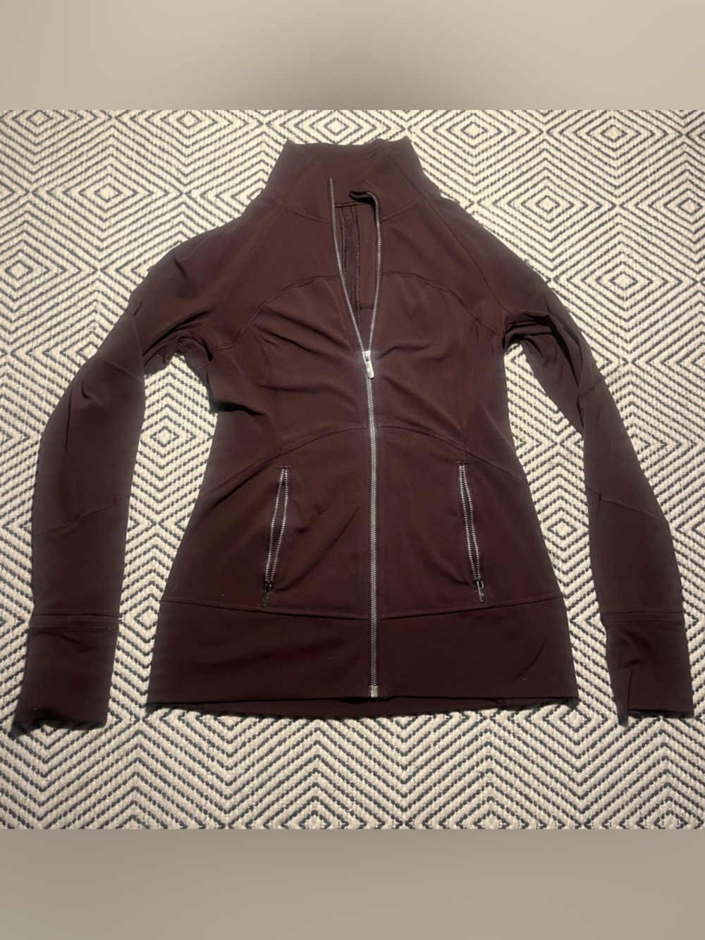 Lululemon Athletica Define Jacket Maroon Burgandy 8